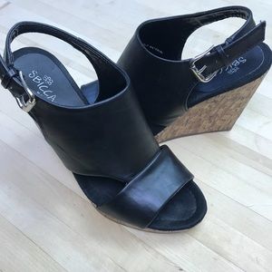 Women’s Black Wedges Sz#8